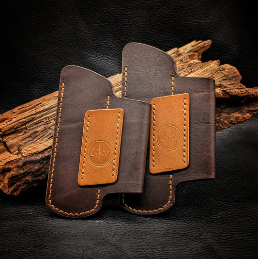 The ScribblerSlip EVO - Buttero Dark&Golden Brown (MACHINE STITCHING)